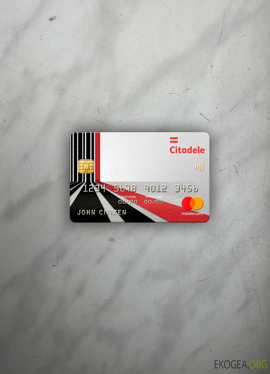 Lituanie (Litva) Citadele bank mastercard photolook recto